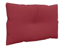 Clicnbuy Ropa De Casa-Cojines para palets 3 unidades tela tinto Rojo