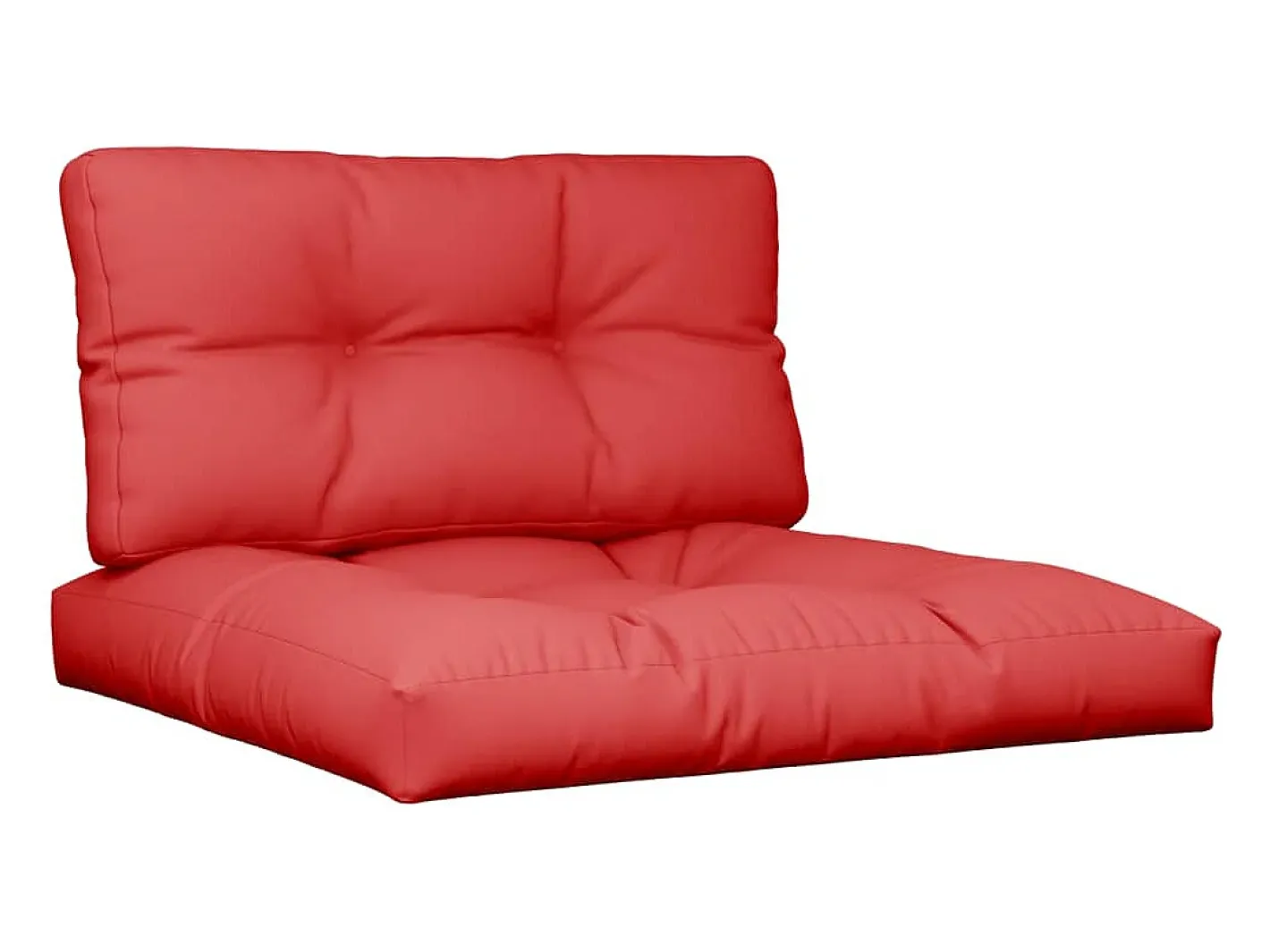 Clicnbuy Ropa De Casa-Cojines para palets 2 unidades tela Rojo