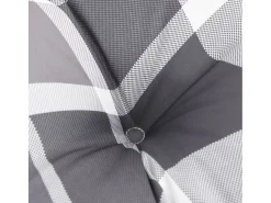 Clicnbuy Ropa De Casa-Cojines para palets 3 unidades tela a cuadros gris Multicolor