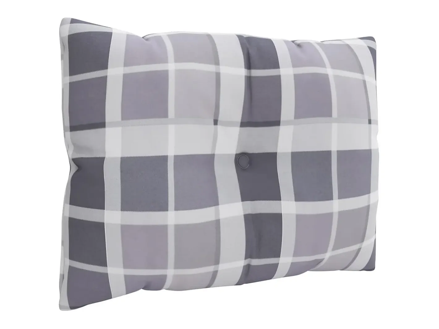 Clicnbuy Ropa De Casa-Cojines para palets 3 unidades tela a cuadros gris Multicolor