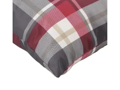 Clicnbuy Ropa De Casa-Cojines para palets 3 unidades tela a cuadros rojos Multicolor