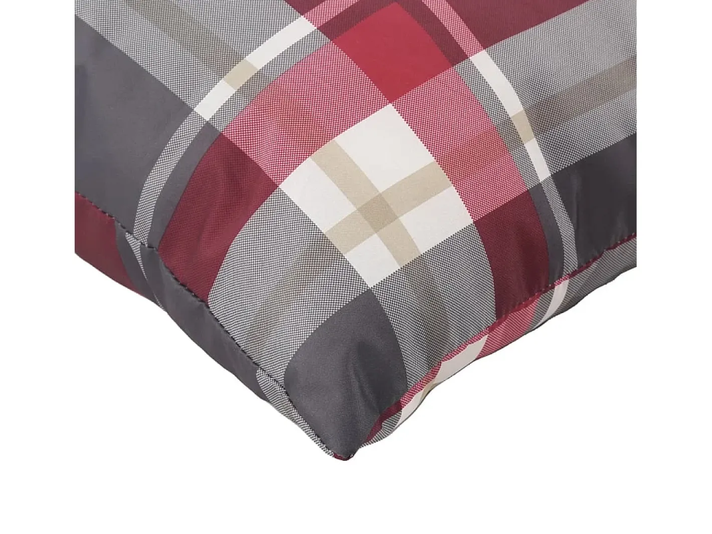 Clicnbuy Ropa De Casa-Cojines para palets 3 unidades tela a cuadros rojos Multicolor
