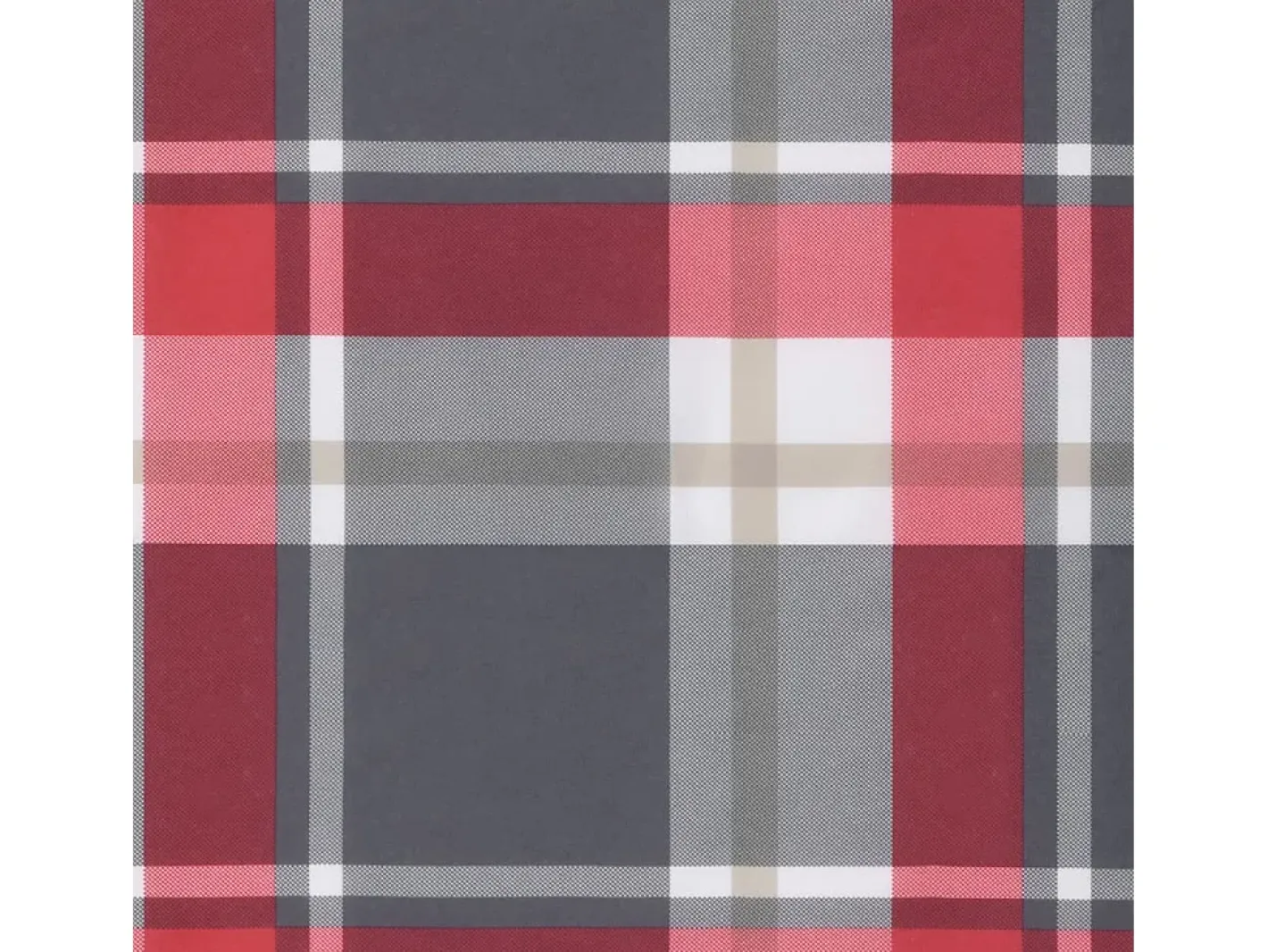 Clicnbuy Ropa De Casa-Cojines para palets 3 unidades tela a cuadros rojos Multicolor
