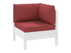 Clicnbuy Ropa De Casa-Cojines para palets 3 unidades tela Oxford tinto Rojo