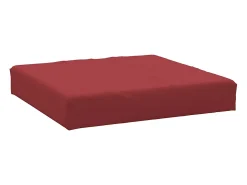 Clicnbuy Ropa De Casa-Cojines para palets 3 unidades tela Oxford tinto Rojo