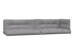 Clicnbuy Ropa De Casa-Cojines para palets 5 unidades tela Gris
