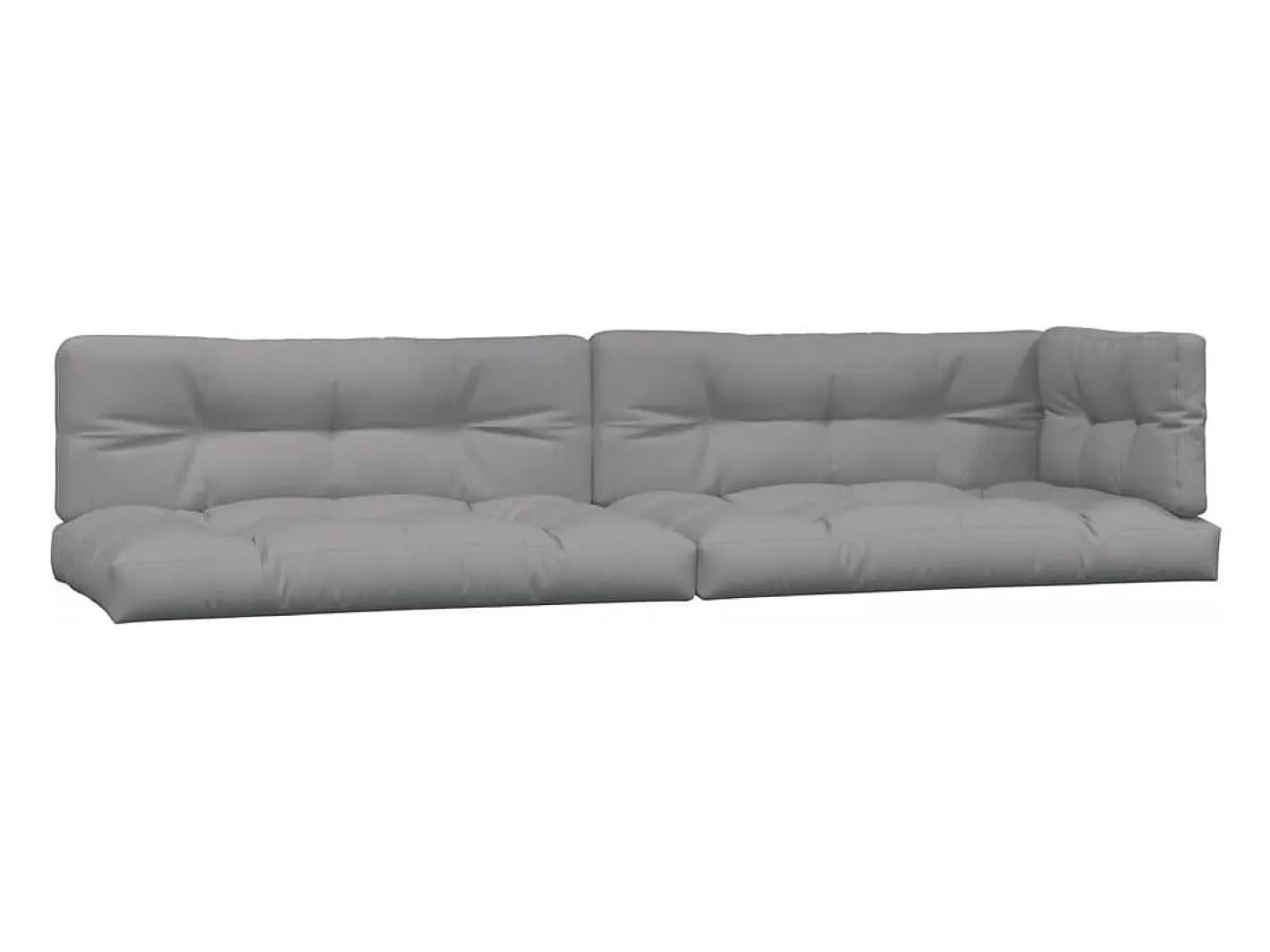 Clicnbuy Ropa De Casa-Cojines para palets 5 unidades tela Gris