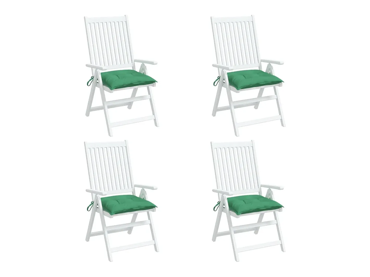 New Clicnbuy Cojines para palets 4 unidades tela Oxford 50x50x7 cm Verde