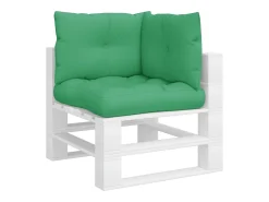 Clicnbuy Cojines para palets 3 unidades tela Verde