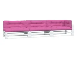 Cojines para palés 7 piezas tela ES859901 Rosa Outlet