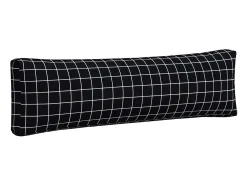 Ropa De Casa-Cojines para palés 2 piezas tela Oxford a cuadros s ES794446 Negro
