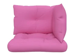 Ropa De Casa-Cojines para palés 3 piezas tela Oxford ES343280 Rosa