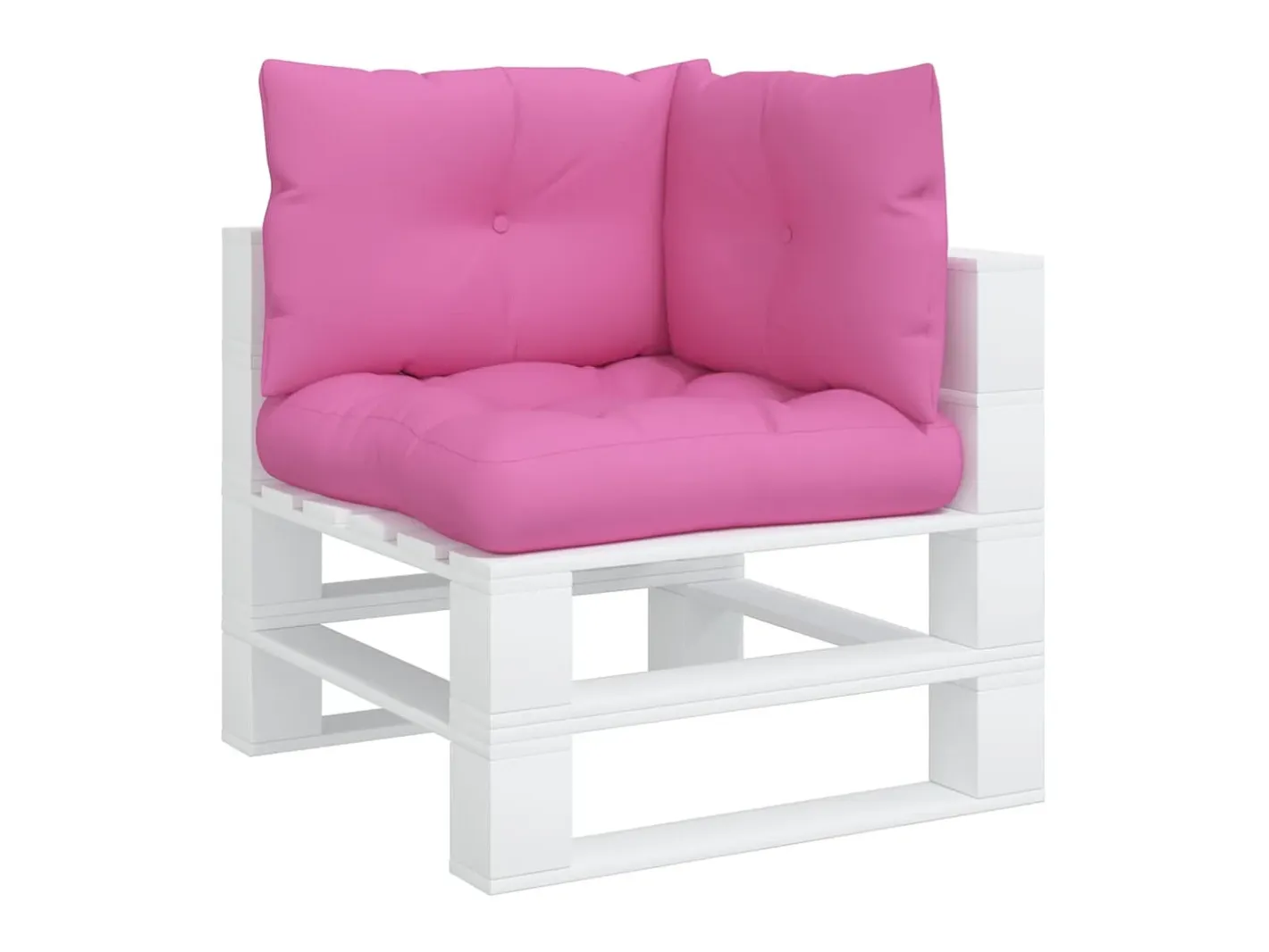 Ropa De Casa-Cojines para palés 3 piezas tela Oxford ES343280 Rosa