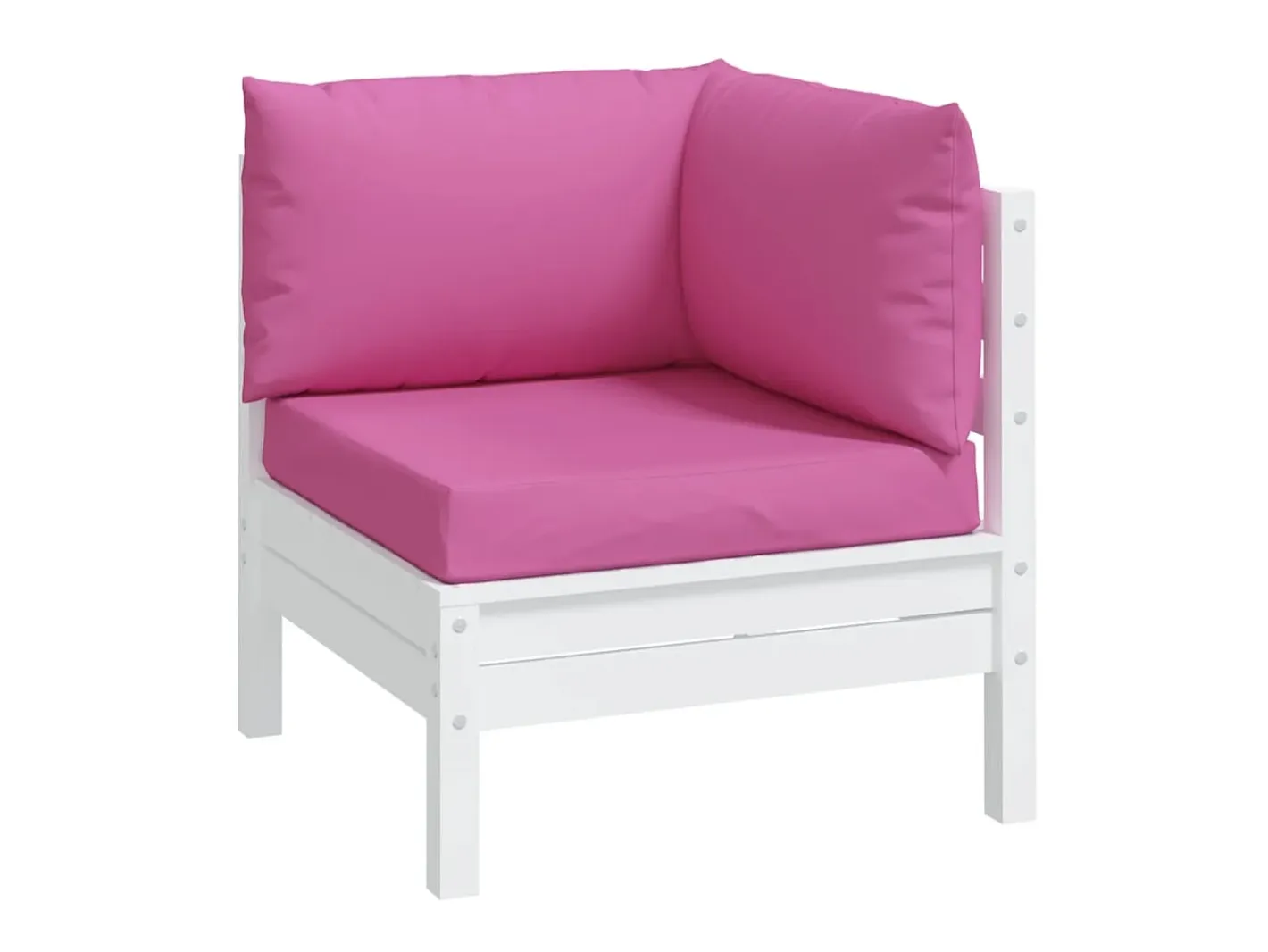 New Cojines para palés 3 piezas tela Oxford ES430845 Rosa