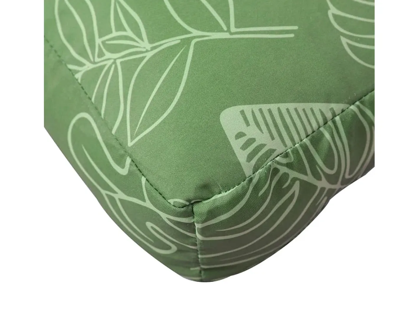 Clicnbuy Ropa De Casa-Cojines para palés 3 piezas tela Oxford estampado de hojas Verde