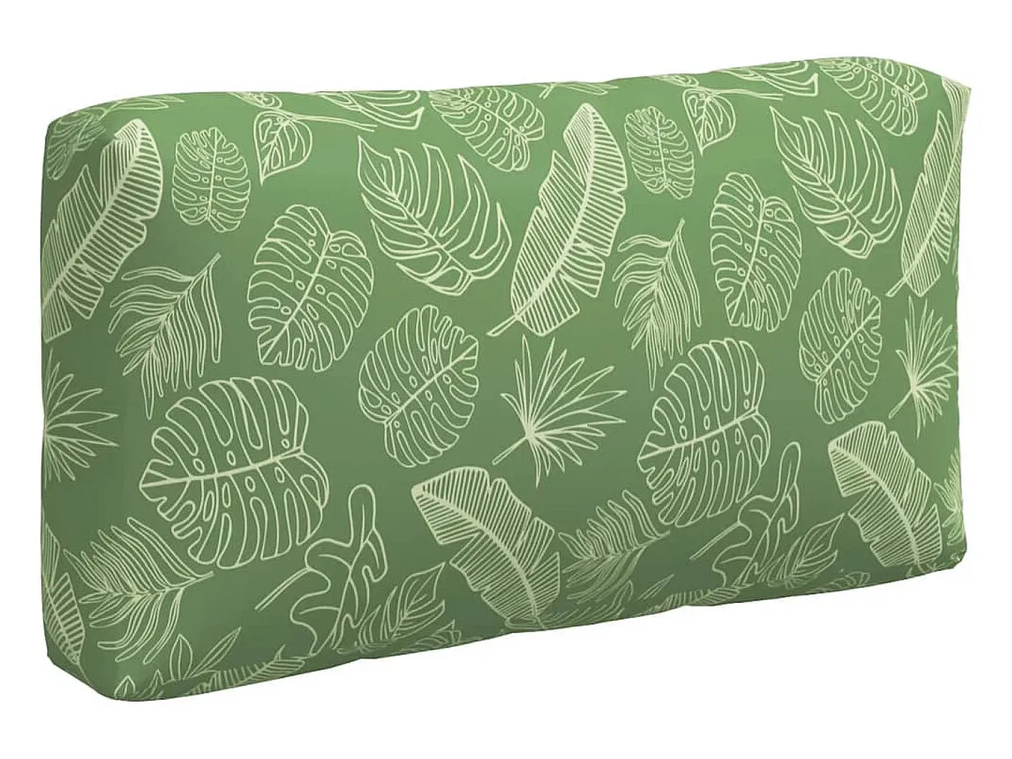 Clicnbuy Ropa De Casa-Cojines para palés 3 piezas tela Oxford estampado de hojas Verde