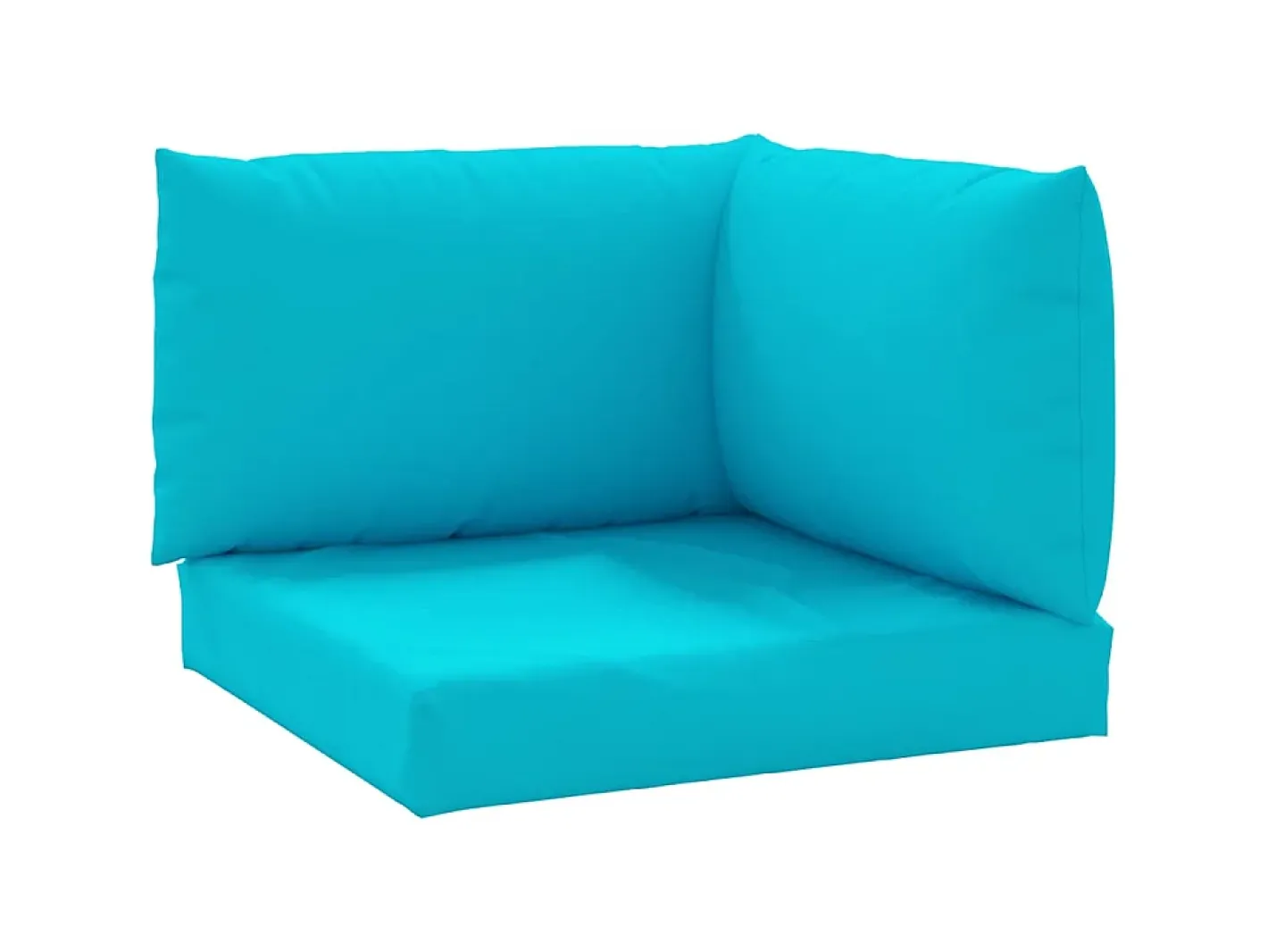 Ropa De Casa-Cojines para palés 3 piezas tela Oxford turquesa ES694292 Azul