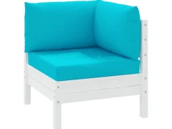 Ropa De Casa-Cojines para palés 3 piezas tela Oxford turquesa ES694292 Azul