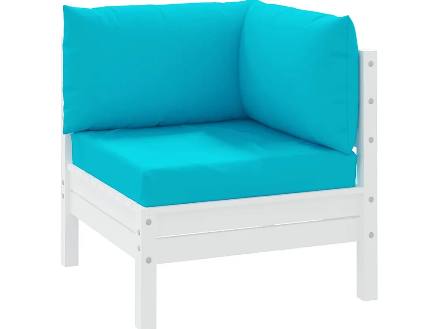 Ropa De Casa-Cojines para palés 3 piezas tela Oxford turquesa ES694292 Azul