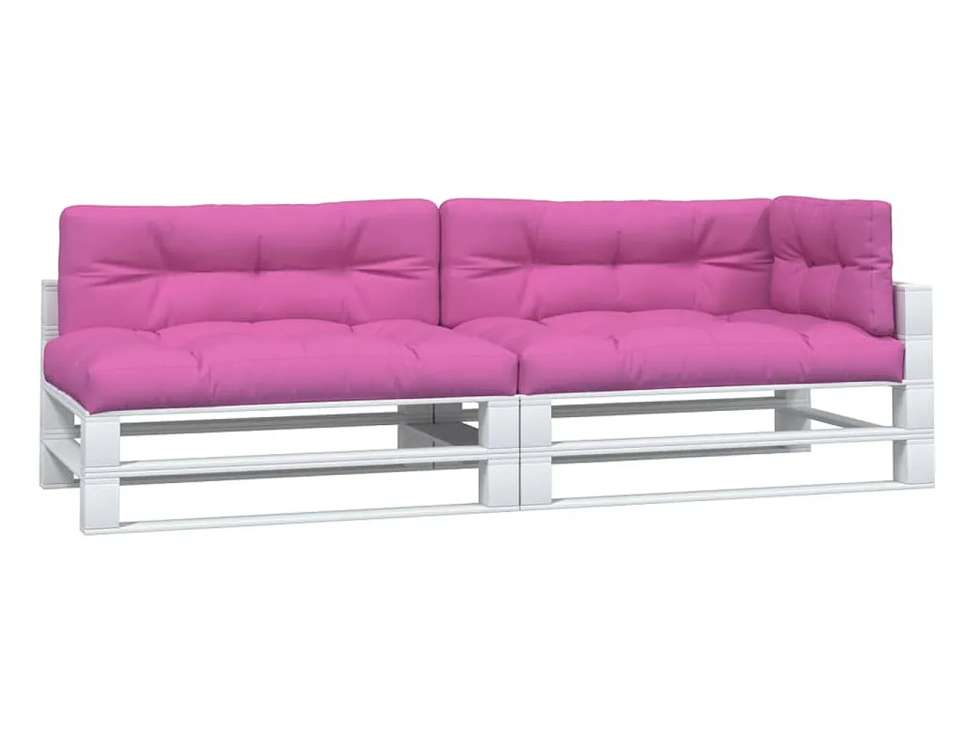 Cojines para palés 5 piezas tela ES652177 Rosa Best