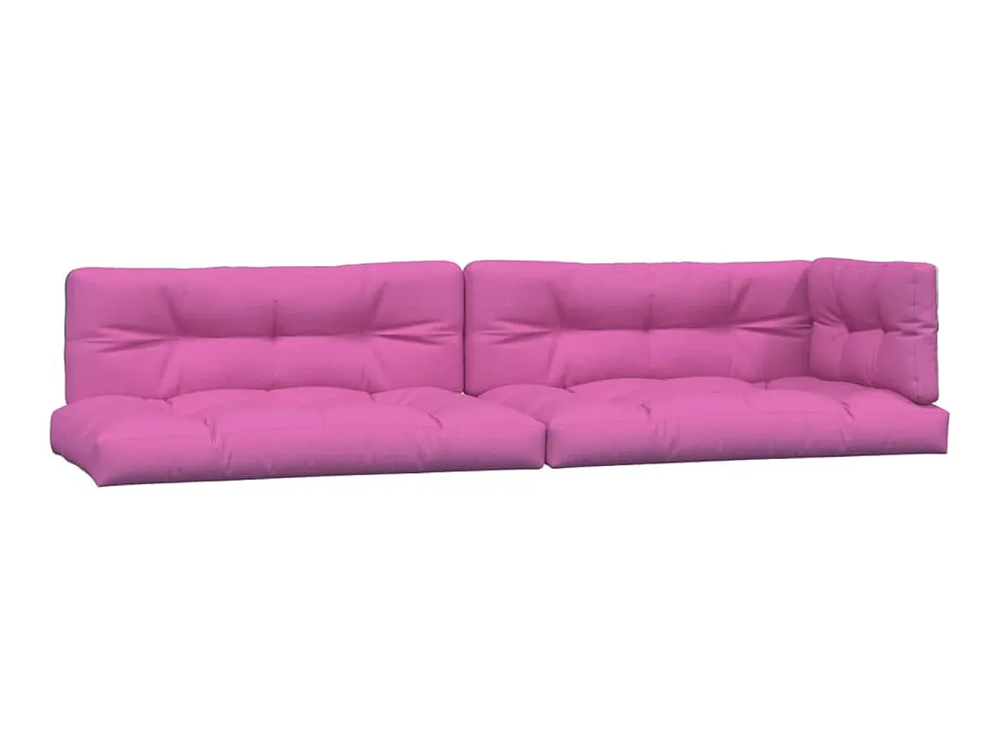 Cojines para palés 5 piezas tela ES652177 Rosa Best
