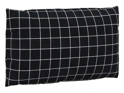 Ropa De Casa-Cojines para palés 3 piezas tela Oxford a cuadros s ES923432 Negro
