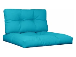 Hot Cojines para palés 2 piezas tela turquesa ES852652 Azul