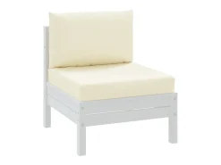 Ropa De Casa-Cojines para palés 2 unidades tela Oxford blanco ES654996 Crema