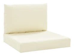Ropa De Casa-Cojines para palés 2 unidades tela Oxford blanco ES654996 Crema