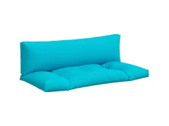 Ropa De Casa-Cojines para palés 2 unidades tela Oxford turquesa ES280081 Azul