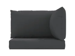 Best Cojines para palés 3 unidades tela Oxford ES841425 Negro