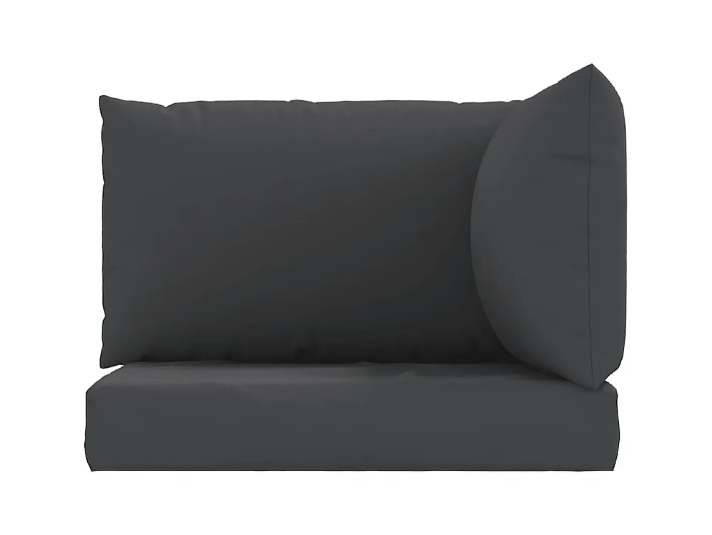 Best Cojines para palés 3 unidades tela Oxford ES841425 Negro