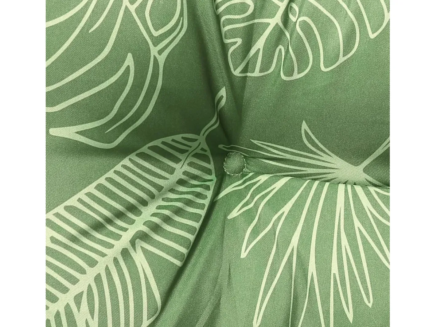 Clicnbuy Ropa De Casa-Cojines para silla 2 unidades tela estampado de hojas 50x50x7 cm Verde