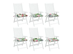 New Clicnbuy Cojines para silla 6 unidades tela Oxford 50x50x7 cm Multicolor