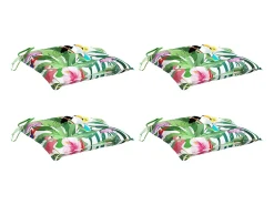 Clicnbuy Cojines para silla 4 unidades tela Oxford 50x50x7 cm Multicolor Hot