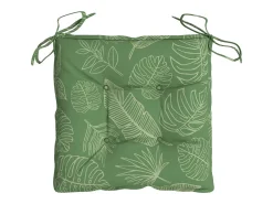 Clicnbuy Cojines para silla 6 unidades tela estampado de hojas 50x50x7 cm Verde Sale