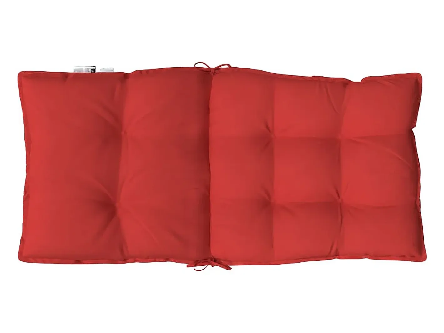Clicnbuy Cojines para silla con respaldo bajo 2 unidades tela Oxford Rojo