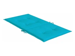 Clicnbuy Ropa De Casa-Cojines para silla con respaldo bajo 2 unidades tela turquesa Azul turquesa