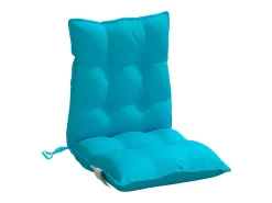 Hot Clicnbuy Cojines para silla con respaldo bajo 6 unidades tela Oxford turquesa Azul turquesa