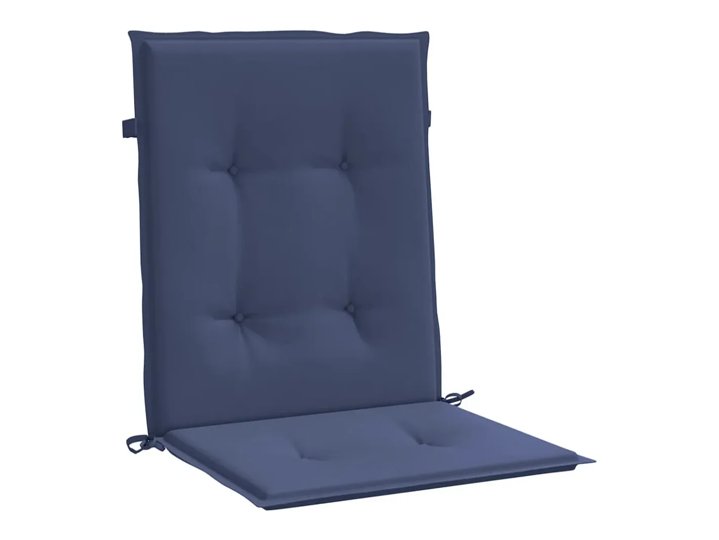 Clicnbuy Ropa De Casa-Cojines para silla con respaldo bajo 2 unidades tela marino Azul