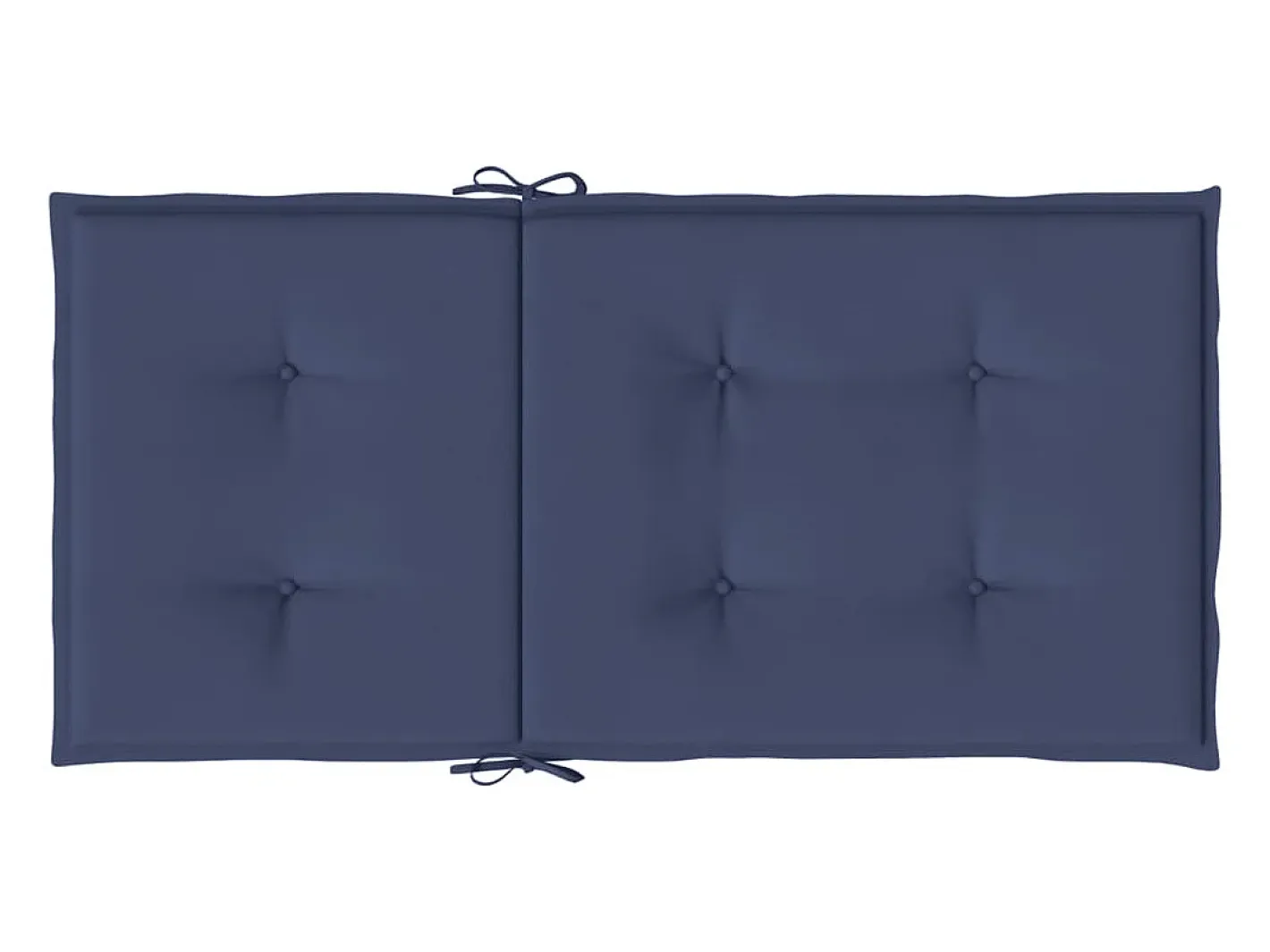 Clicnbuy Ropa De Casa-Cojines para silla con respaldo bajo 2 unidades tela marino Azul