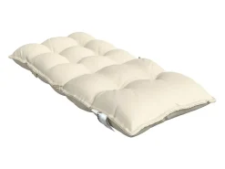 New Clicnbuy Cojines para silla con respaldo bajo 2 unidades tela Oxford Crema