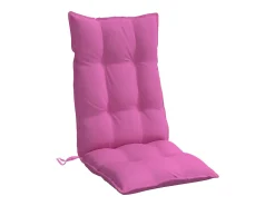 Clicnbuy Ropa De Casa-Cojines para silla con respaldo alto 4 unidades tela Oxford Rosa