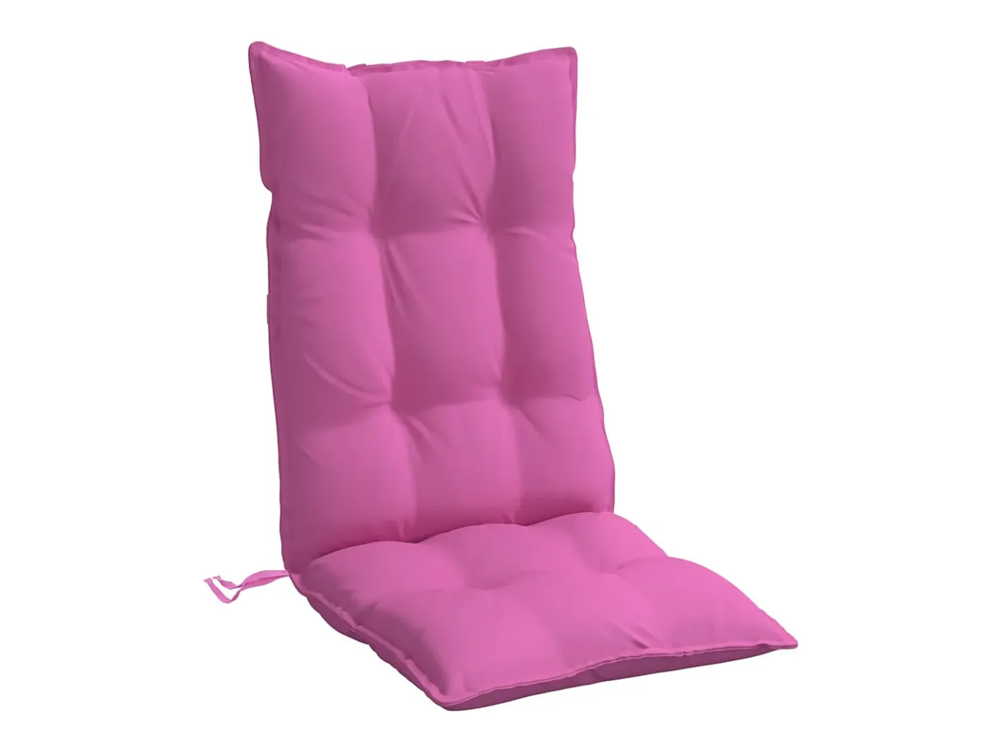 Clicnbuy Ropa De Casa-Cojines para silla con respaldo alto 4 unidades tela Oxford Rosa