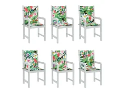 Clicnbuy Cojines para silla con respaldo bajo 6 unidades tela Multicolor Sale