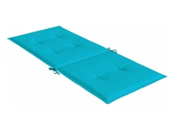 Online Clicnbuy Cojines para sillas con respaldo alto 6 unidades tela turquesa Azul turquesa