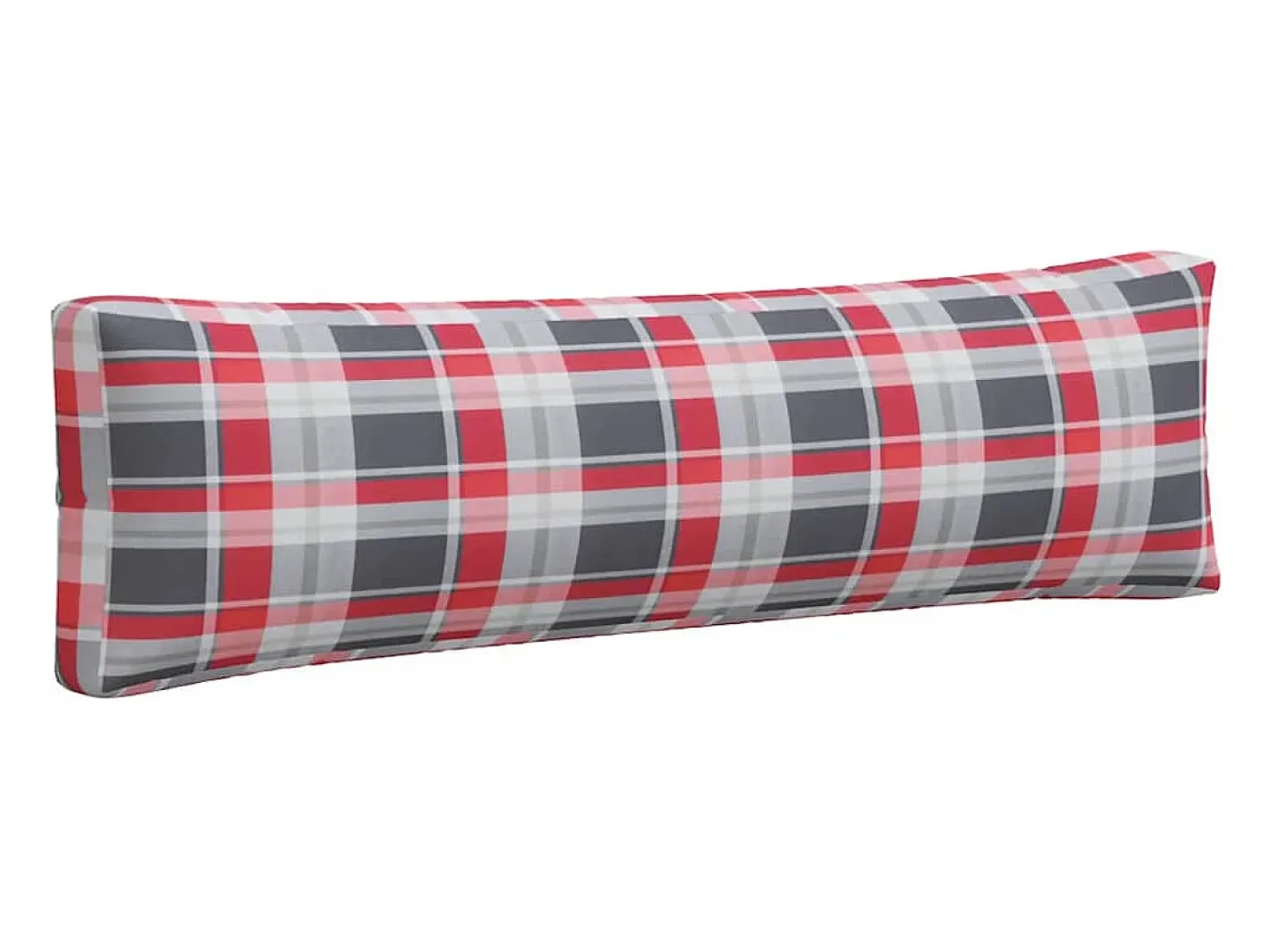 Clicnbuy Cojines para sofá de palets 2 unidades tela cuadros rojo Multicolor