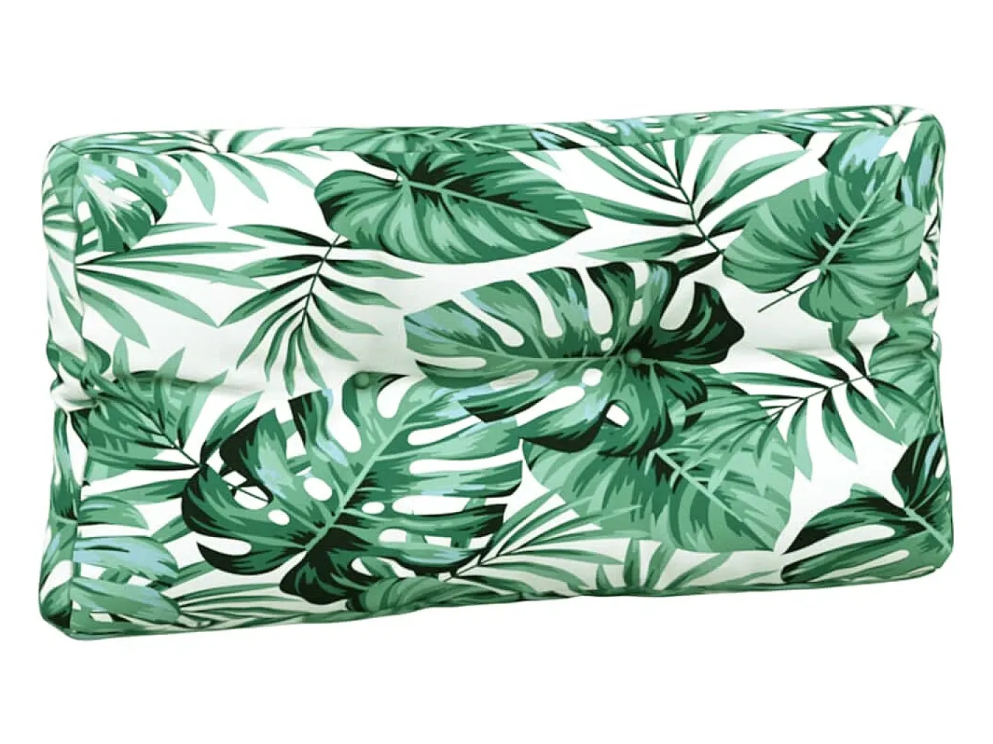 Clicnbuy Ropa De Casa-Cojines para sofá de palets 5 unidades tela estampado de hojas Multicolor