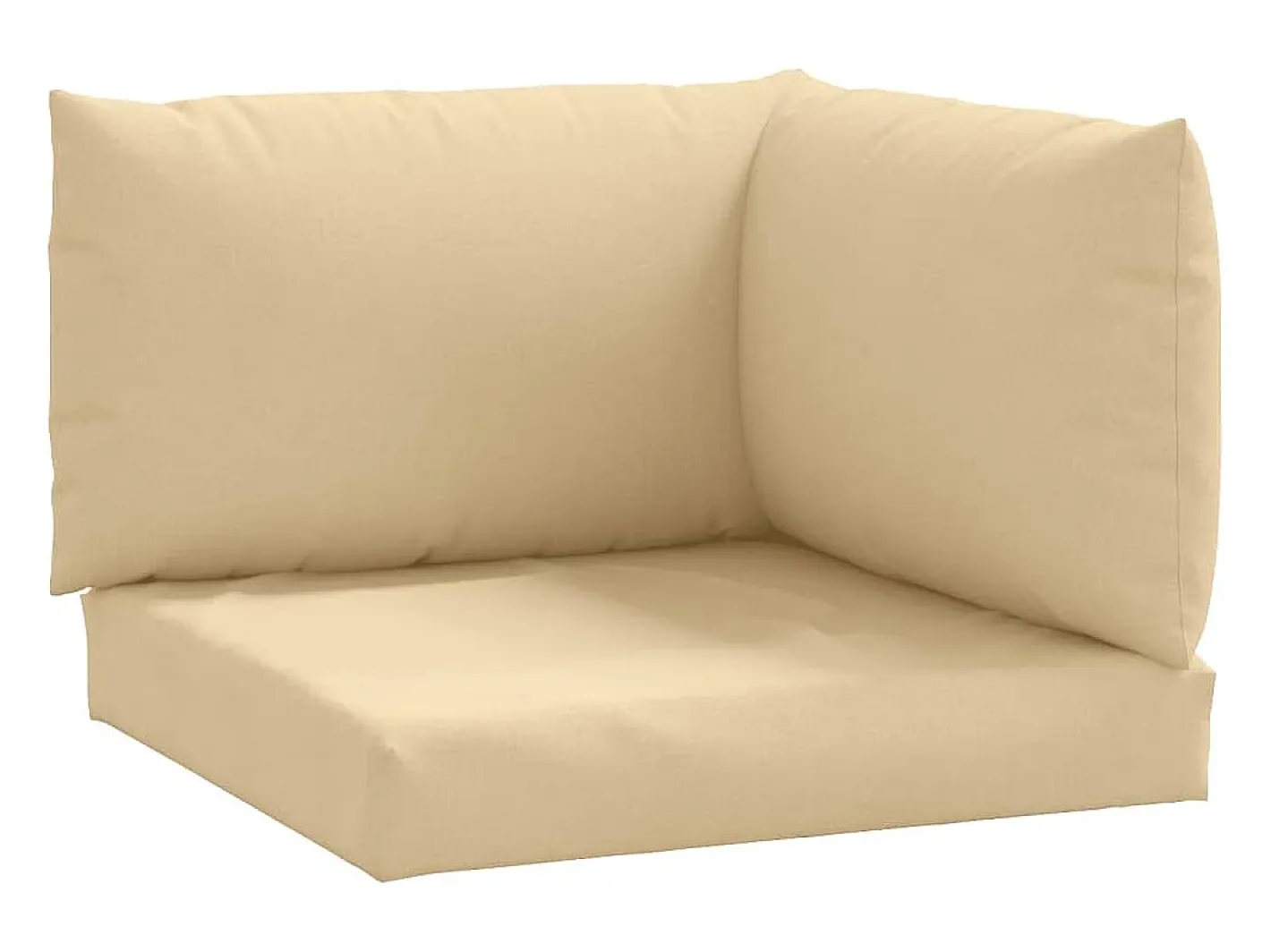 Clearance Clicnbuy Cojines para sofá de palets 3 unidades tela melange Beige