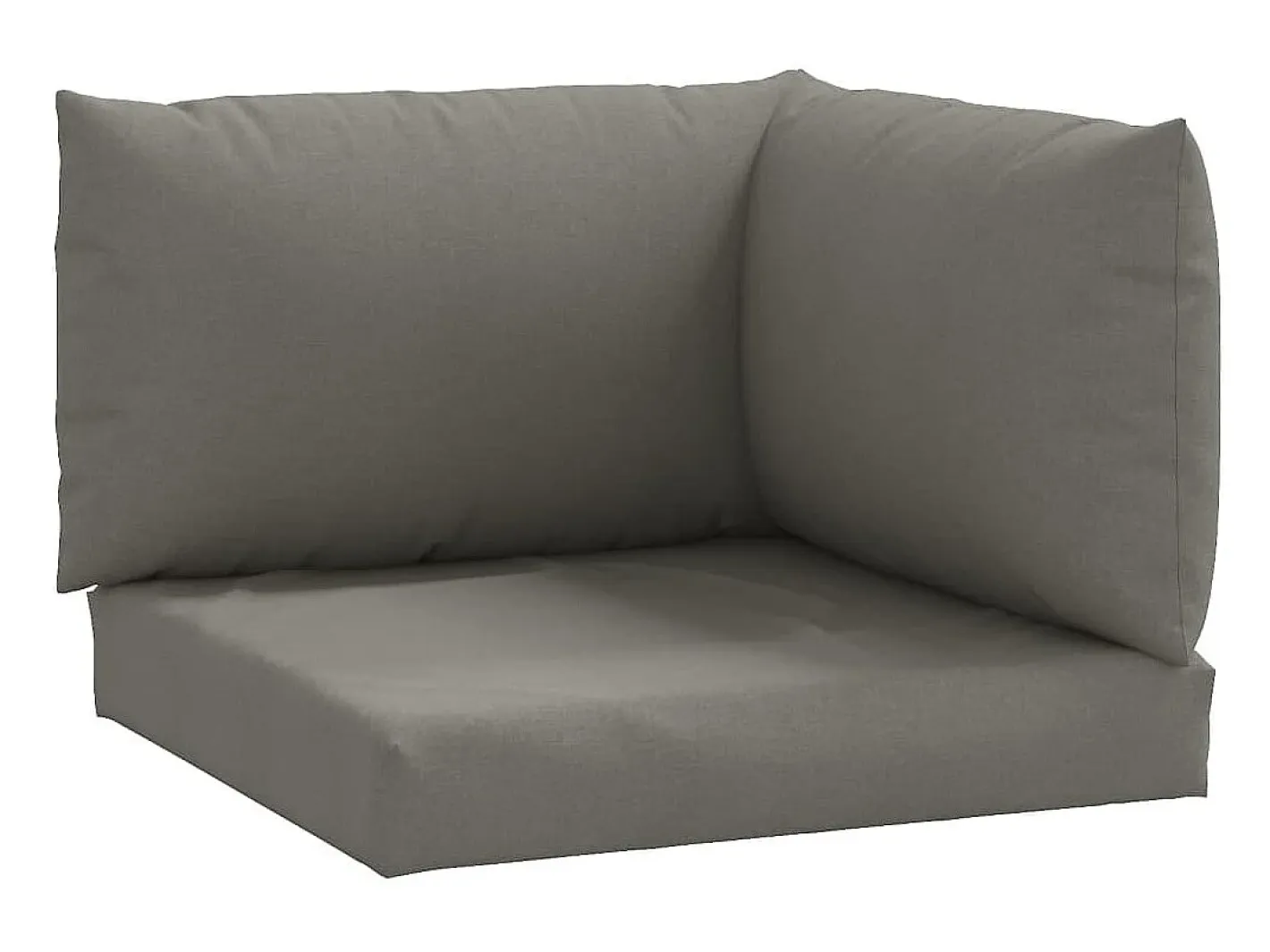 Clicnbuy Cojines para sofá de palets 3 unidades tela oscuro melange Gris Sale